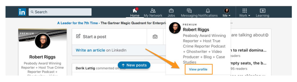 Robert Riggs Personal Branding LinkedIn Profile Writing