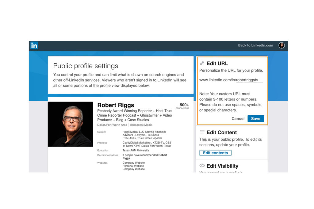 Robert Riggs Personal Branding LinkedIn Profiles