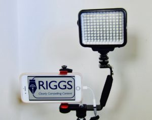 Robert Riggs iPhone Gear showing how to mount an LED Light on a GRIFT