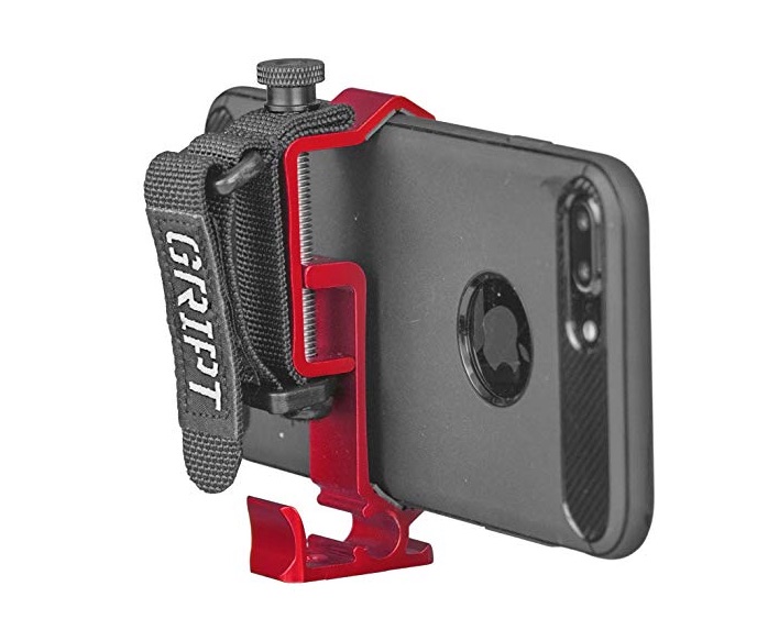 Robert Riggs iPhone Video Gear Amazon_com__GRIPT_Secure_Smartphone_Rig_-_Universal_Tripod_Adapter__Phone_Hand_Grip_and_Smartphone_Accessory_Mount_-_Red__Cell_Phones___Accessories